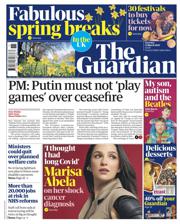 The Guardian front page for 15 March 2025