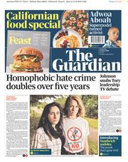 The Guardian (UK) Newspaper Front Page for 15 June 2019