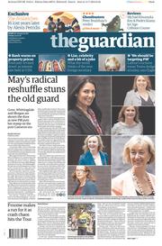 The Guardian (UK) Newspaper Front Page for 15 July 2016