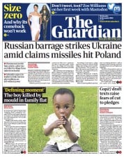 The Guardian front page for 16 November 2022
