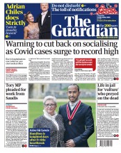 The Guardian (UK) Newspaper Front Page for 16 December 2021