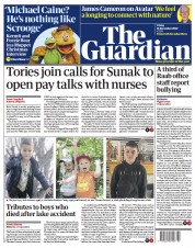 The Guardian (UK) Newspaper Front Page for 16 December 2022