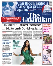 The Guardian (UK) Newspaper Front Page for 16 January 2021