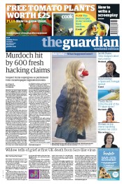 The Guardian (UK) Newspaper Front Page for 16 March 2013