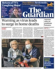 The Guardian (UK) Newspaper Front Page for 16 April 2020
