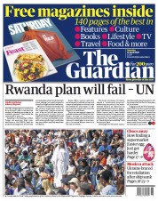 The Guardian (UK) Newspaper Front Page for 16 April 2022