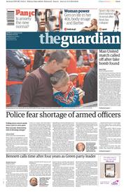 The Guardian (UK) Newspaper Front Page for 16 May 2016