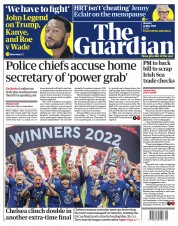 The Guardian (UK) Newspaper Front Page for 16 May 2022