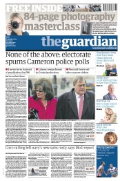 The Guardian Newspaper Front Page (UK) for 17 November 2012