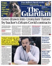 The Guardian (UK) Newspaper Front Page for 17 November 2021