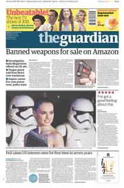 The Guardian (UK) Newspaper Front Page for 17 December 2015