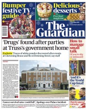 The Guardian (UK) Newspaper Front Page for 17 December 2022