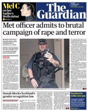 The Guardian (UK) Newspaper Front Page for 17 January 2023