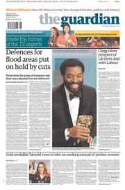 The Guardian Newspaper Front Page (UK) for 17 February 2014