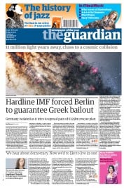 The Guardian Newspaper Front Page (UK) for 17 June 2011