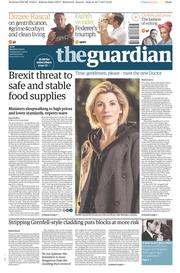 The Guardian (UK) Newspaper Front Page for 17 July 2017