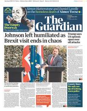 The Guardian (UK) Newspaper Front Page for 17 September 2019
