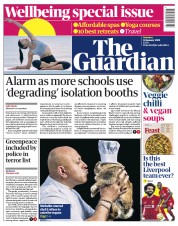 The Guardian (UK) Newspaper Front Page for 18 January 2020