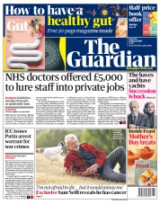 The Guardian front page for 18 March 2023