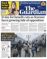 The Guardian front page for 18 March 2025