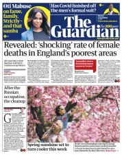 The Guardian (UK) Newspaper Front Page for 18 April 2022