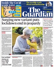 The Guardian (UK) Newspaper Front Page for 18 May 2021