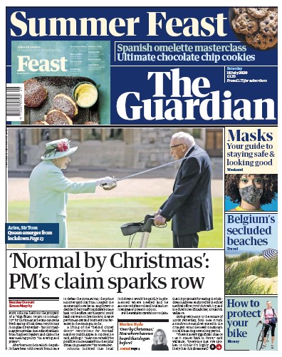 The Guardian Newspaper Front Page (UK) for 18 July 2020