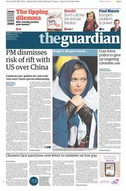 The Guardian (UK) Newspaper Front Page for 19 October 2015