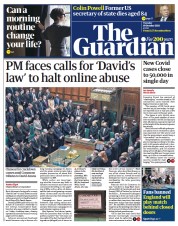 The Guardian (UK) Newspaper Front Page for 19 October 2021