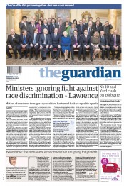 The Guardian Newspaper Front Page (UK) for 19 December 2012