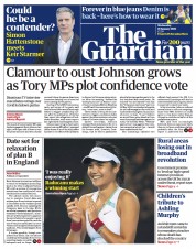 The Guardian (UK) Newspaper Front Page for 19 January 2022
