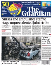 The Guardian front page for 19 January 2023