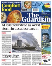 The Guardian (UK) Newspaper Front Page for 19 February 2022