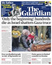 The Guardian front page for 19 March 2025
