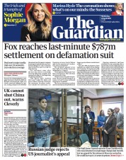 The Guardian (UK) Newspaper Front Page for 19 April 2023