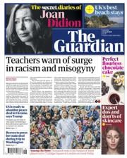 The Guardian front page for 19 April 2025
