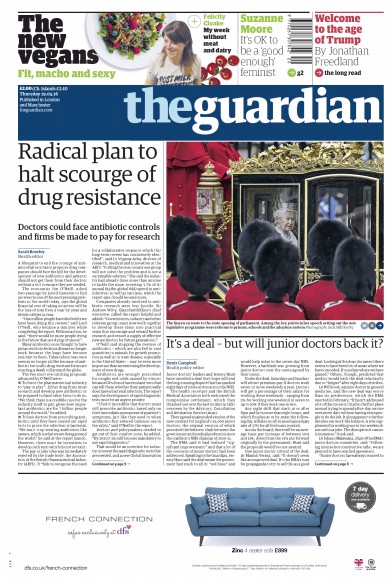 The Guardian Newspaper Front Page (UK) for 19 May 2016