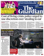 The Guardian front page for 19 May 2022