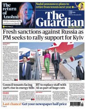 The Guardian front page for 19 May 2023