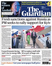 The Guardian (UK) Newspaper Front Page for 19 May 2023