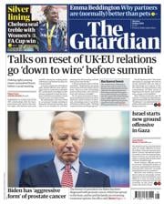The Guardian front page for 19 May 2025