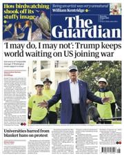 The Guardian front page for 19 June 2025