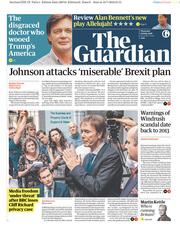 The Guardian (UK) Newspaper Front Page for 19 July 2018