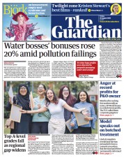 The Guardian (UK) Newspaper Front Page for 19 August 2022