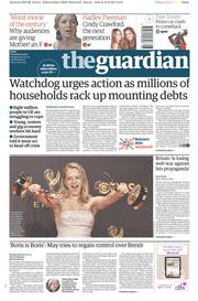 The Guardian (UK) Newspaper Front Page for 19 September 2017