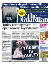 The Guardian (UK) Newspaper Front Page for 1 April 2023
