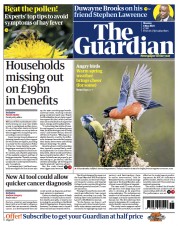 The Guardian (UK) Newspaper Front Page for 1 May 2023