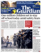 The Guardian (UK) Newspaper Front Page for 1 June 2020