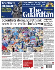 The Guardian (UK) Newspaper Front Page for 1 June 2021