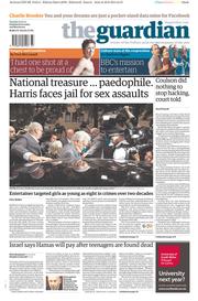 The Guardian (UK) Newspaper Front Page for 1 July 2014